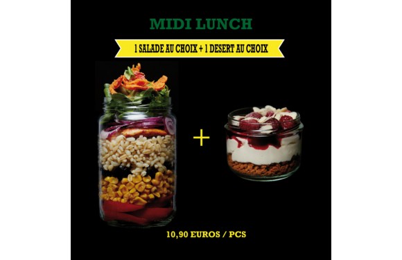 Menu Midi Lunch Salade + Dessert