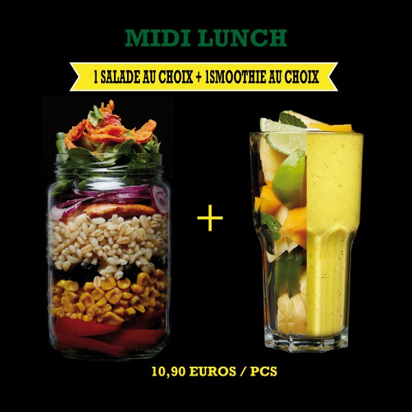 Menu Midi Lunch Salade + Smoothie